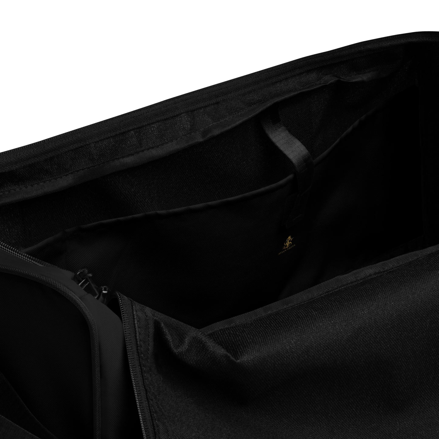 Black Avian Vesta duffle bag inside view