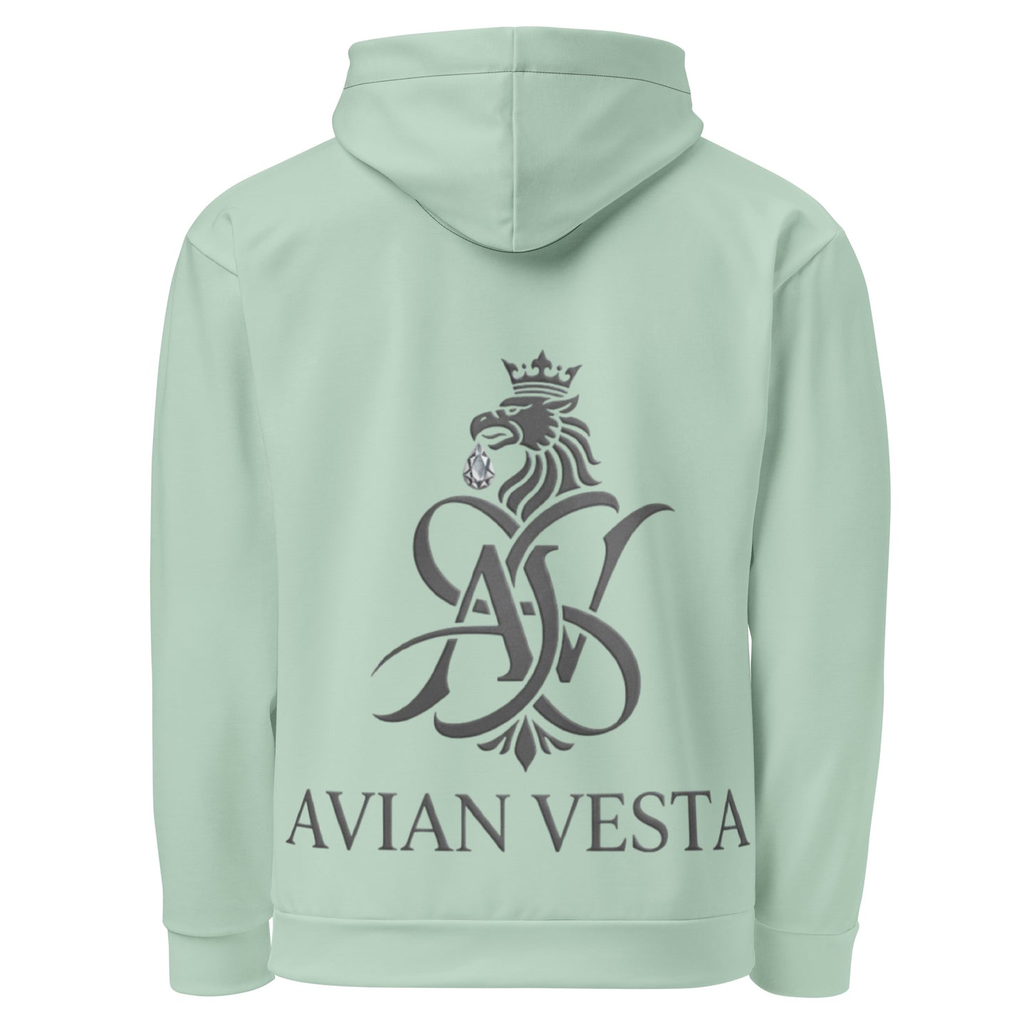 Avian Vesta Edgewater Hoodie back view with signature crest branding