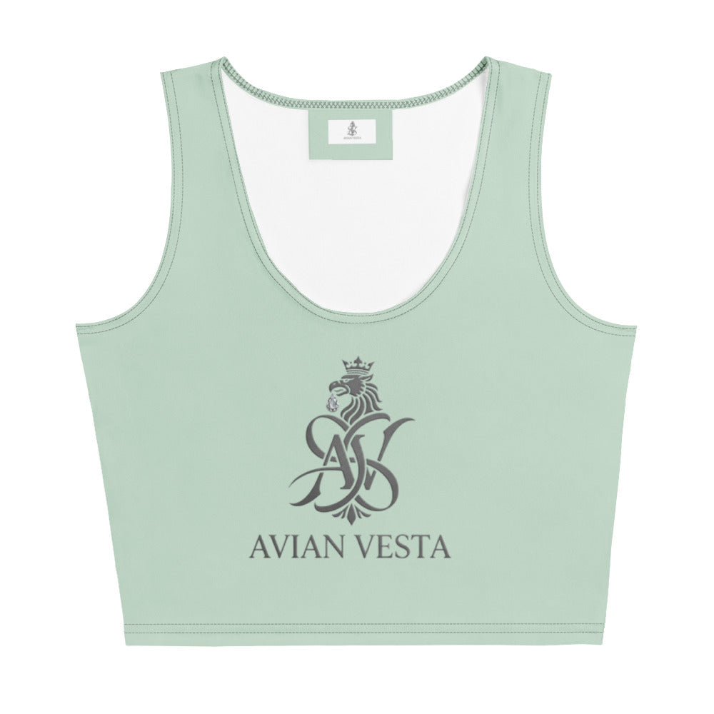 Avian Vesta Signature Edgewater Crop featuring the Avian Vesta crest in the Edgewater colorway