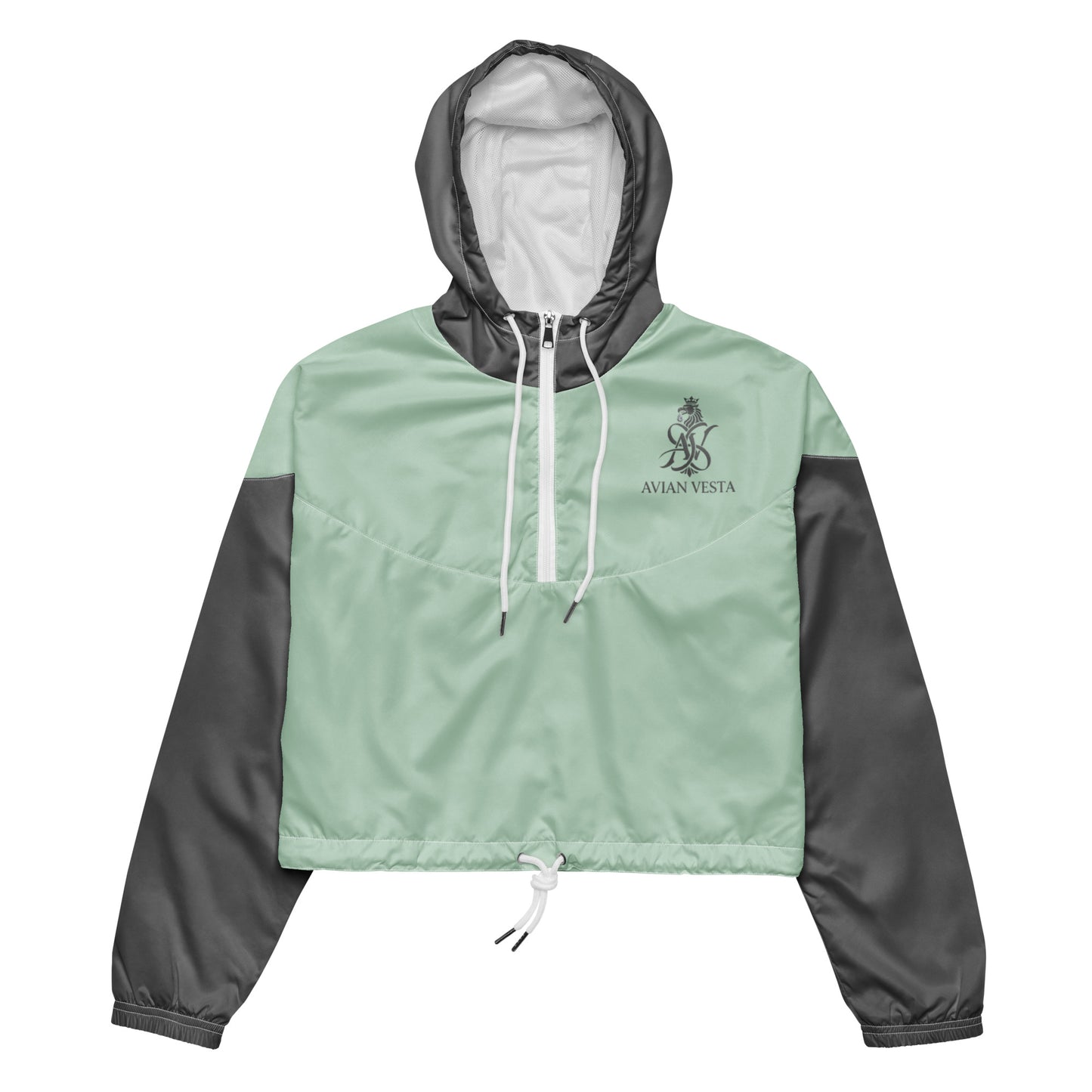 Avian Vesta Signature Edgewater cropped windbreaker with subtle crest logo