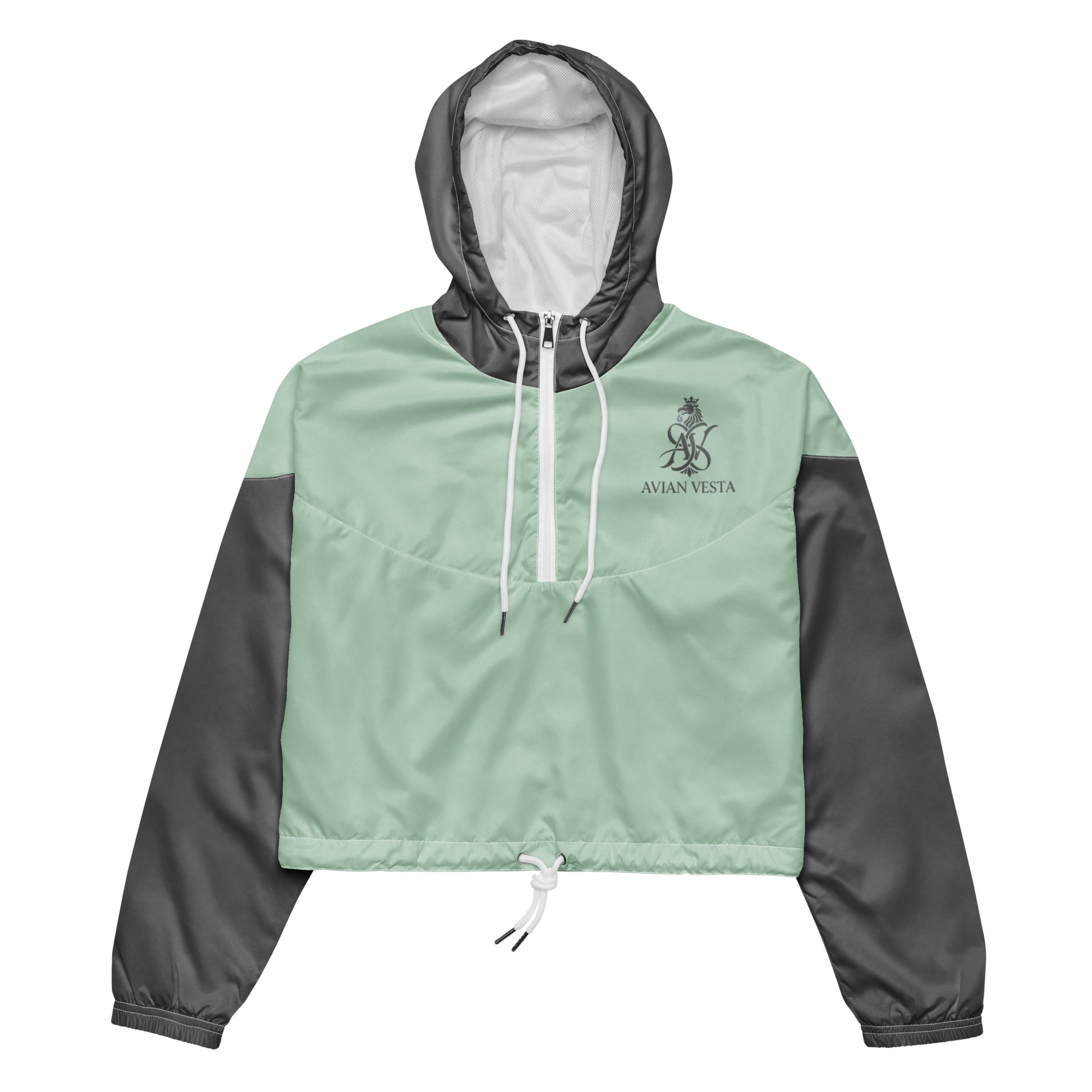 Avian Vesta Signature Edgewater cropped windbreaker with subtle crest logo
