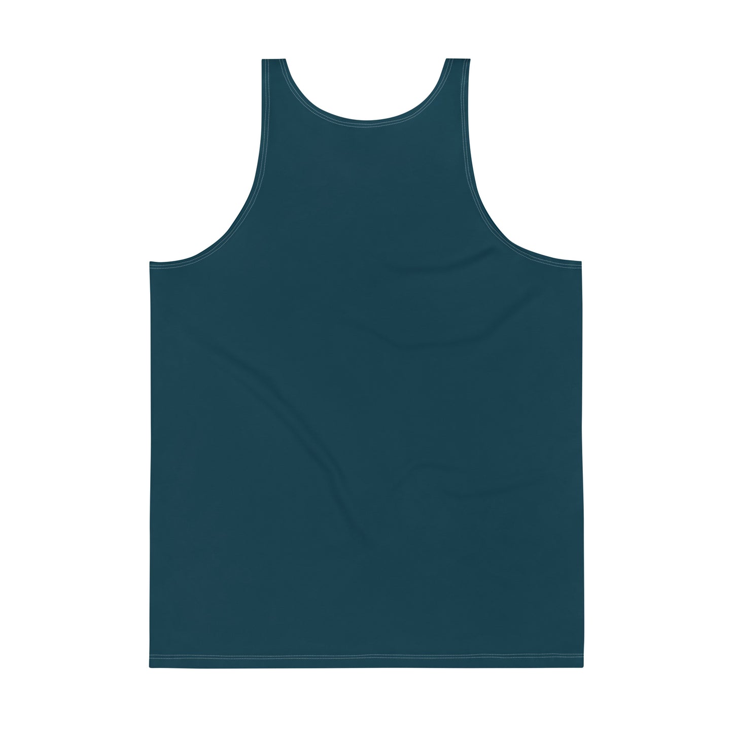Back view of Blue Whale men’s tank top by Avian Vesta