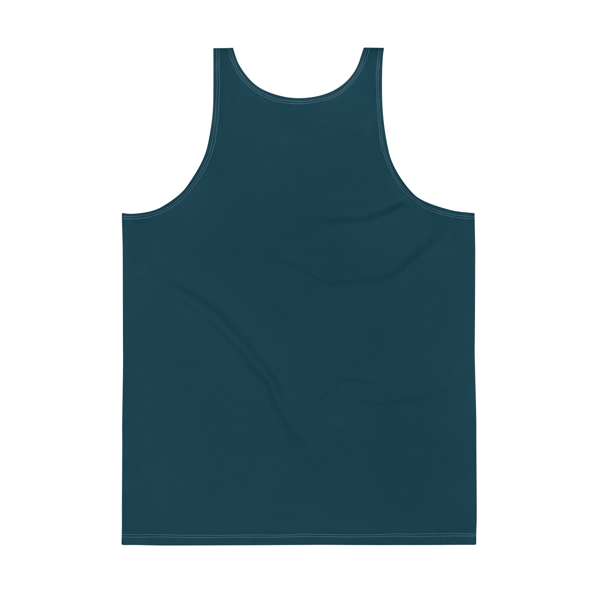 Back view of Blue Whale men’s tank top by Avian Vesta