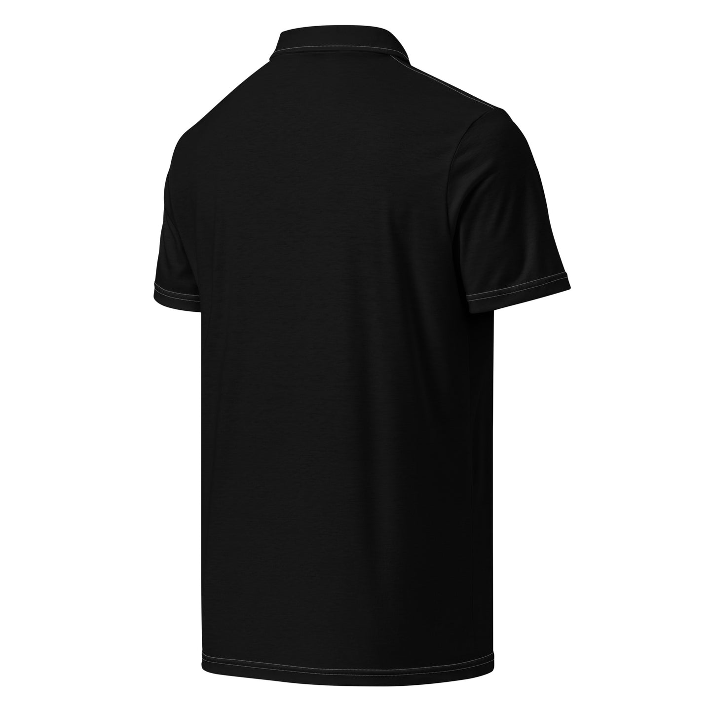 Back view of Avian Vesta Signature Polo Shirt in Black
