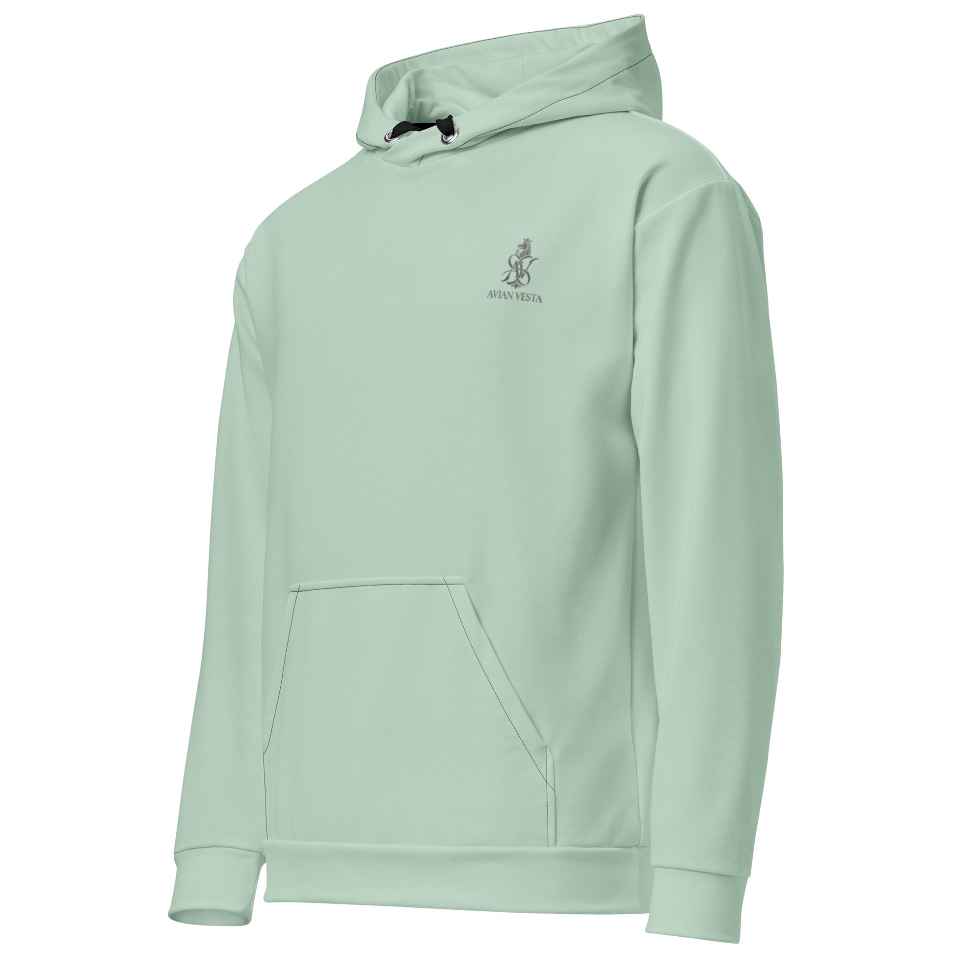  Side view of Avian Vesta Edgewater Hoodie with clean structured fit
